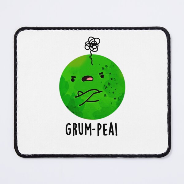Item preview, Grum-pea Grumpy Pea Funny Veggie Puns designed and sold by punnybone.