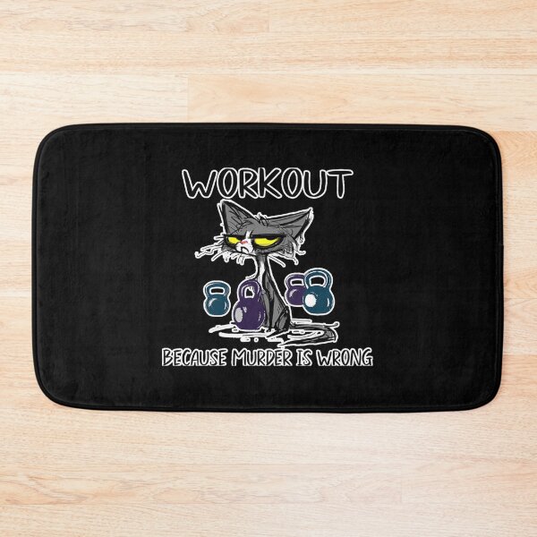 Item preview, Black Cat Todays Mood Workout Because Classic T-Shirt designed and sold by gloria1os.