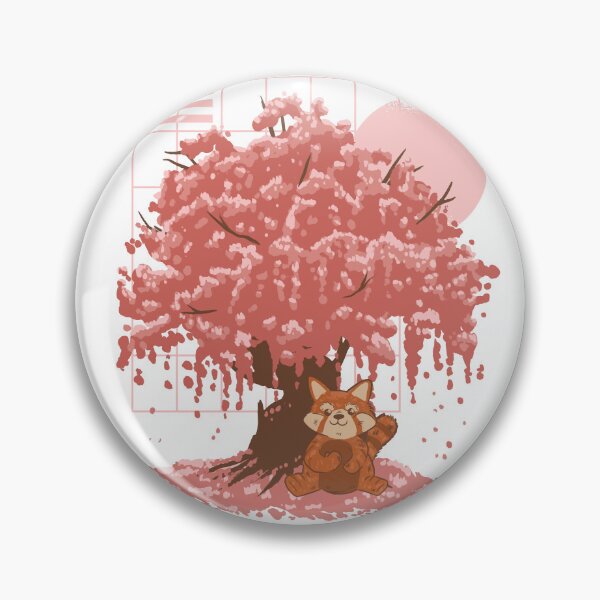 Artikelvorschau, Roter Panda unter einem Sakura Baum entworfen und verkauft von Rob-Son.