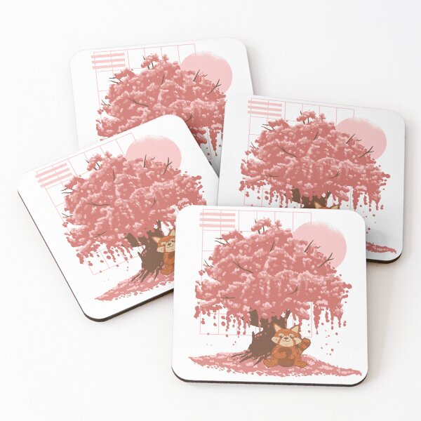 Item preview, Red panda under a sakura tree designed and sold by Rob-Son.