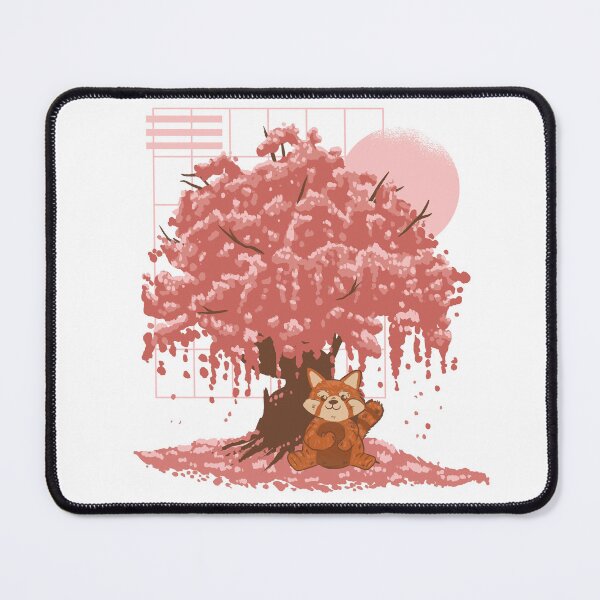 Item preview, Red panda under a sakura tree designed and sold by Rob-Son.