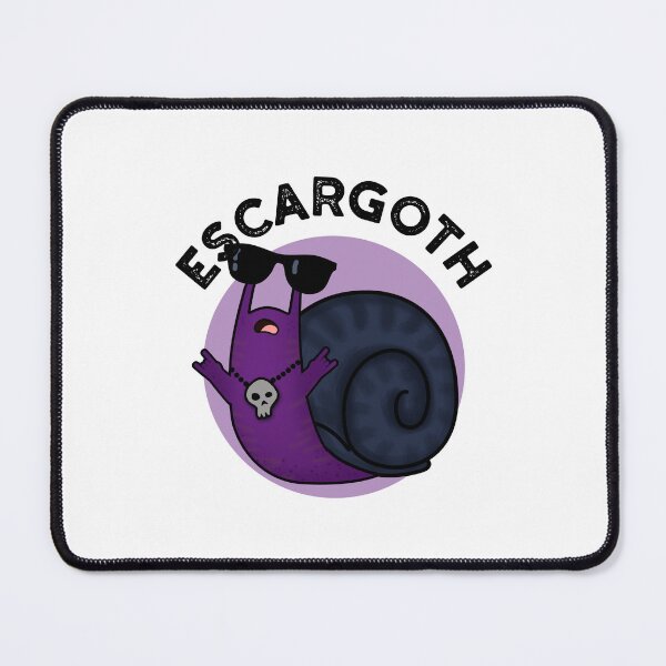 Item preview, Escar-goth Cool Goth Funny Snail Puns designed and sold by punnybone.