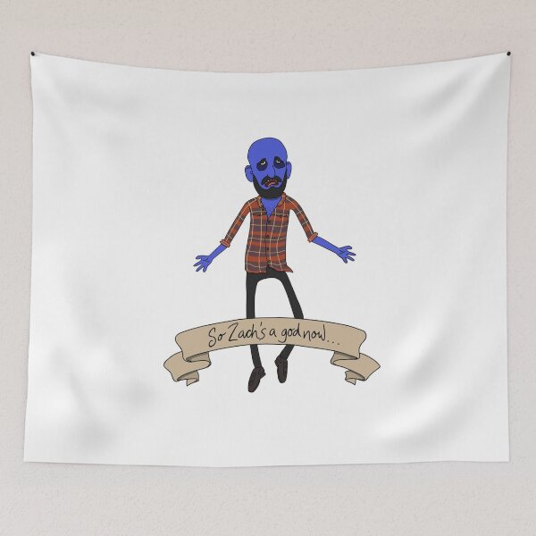 Item preview, So Zach’s a god now Art Print designed and sold by ElizaBoyd.