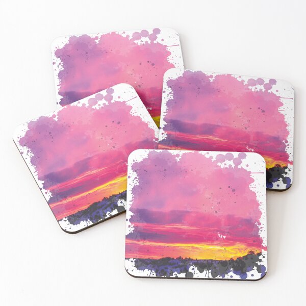 Item preview, Utah Sunset - Watercolor Painting designed and sold by Unaiza Khalid.