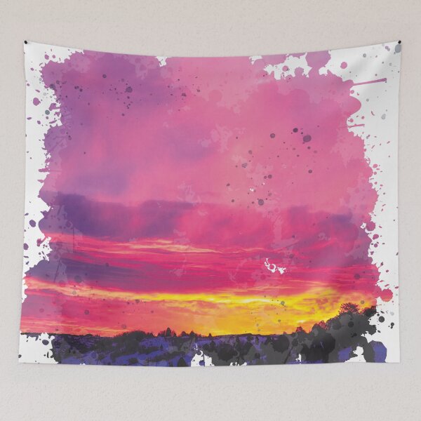 Item preview, Utah Sunset - Watercolor Painting designed and sold by Unaiza Khalid.