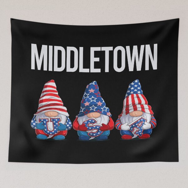 Item preview, Happy USA Gnomes Middletown designed and sold by xaviajames9.