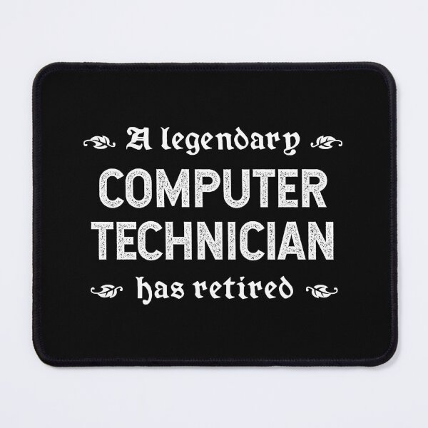 Item preview, A Legendary Computer Technician Has Retired designed and sold by TimespunThreads.