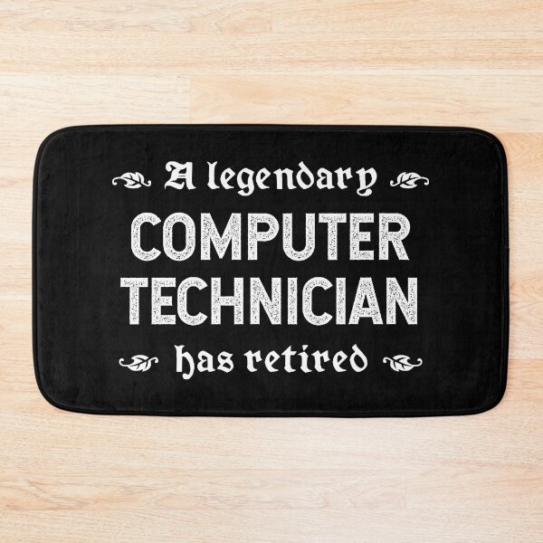 Item preview, A Legendary Computer Technician Has Retired designed and sold by TimespunThreads.