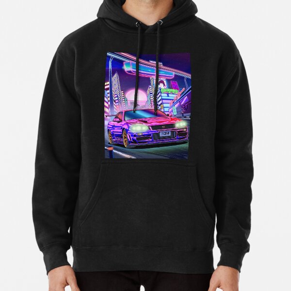 Item preview, Nissan Skyline GT-R R34 Vaporwave designed and sold by JDM Guyvit.