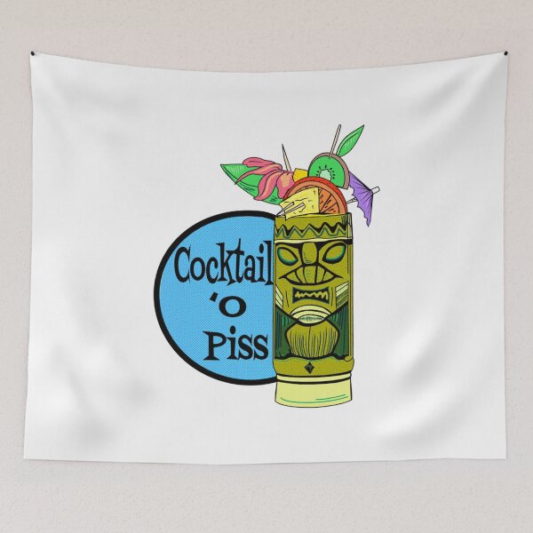Item preview, Aunty Donna Cocktail O Piss Fitted T-Shirt designed and sold by ElizaBoyd.