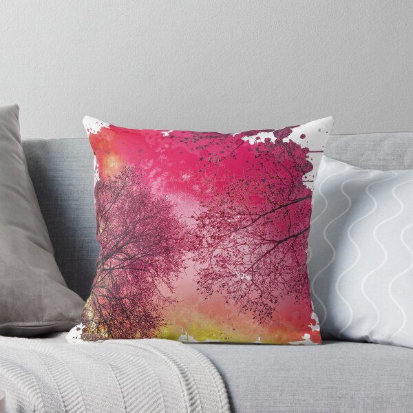 Item preview, Lonely Trees by Pink Sunset - Watercolor Painting designed and sold by Unaiza Khalid.