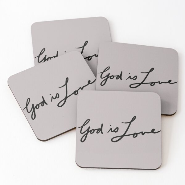 Item preview, God is Love Design Calligraphy with black text  designed and sold by Karen Ekdahl.