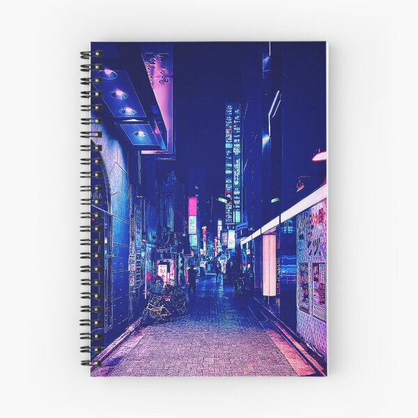 Item preview, Cyberpunk Japanese street at night designed and sold by vanyadesign.