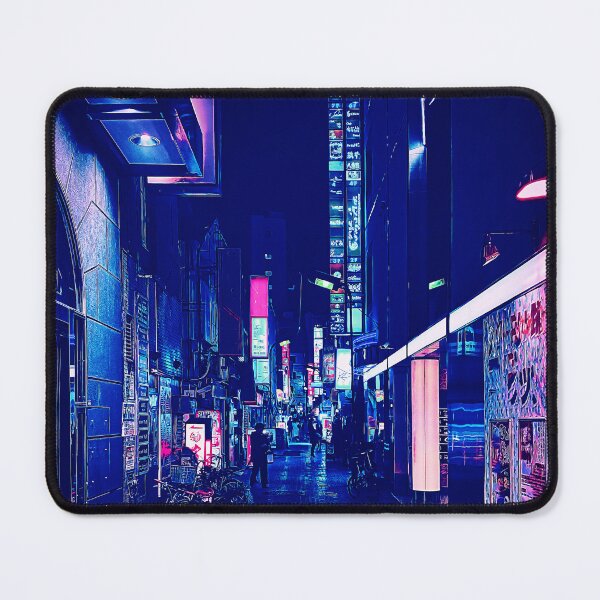 Item preview, Cyberpunk Japanese street at night designed and sold by vanyadesign.