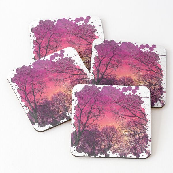 Item preview, Lonely Forest Sunset - Watercolor Painting designed and sold by Unaiza Khalid.