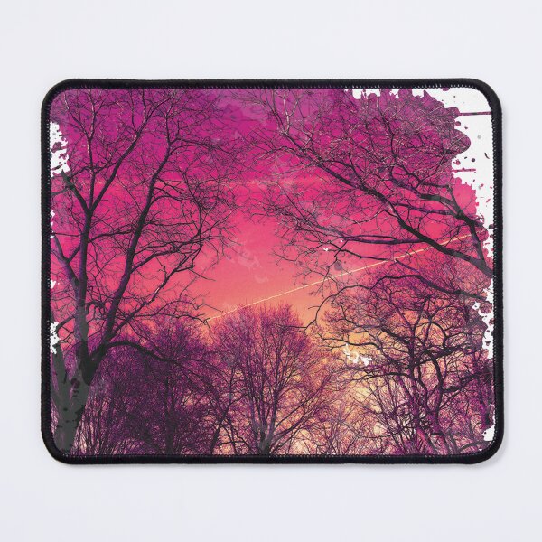 Item preview, Lonely Forest Sunset - Watercolor Painting designed and sold by Unaiza Khalid.