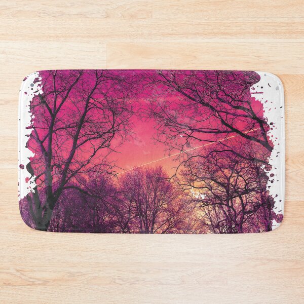 Item preview, Lonely Forest Sunset - Watercolor Painting designed and sold by Unaiza Khalid.