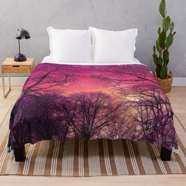 Item preview, Lonely Forest Sunset - Watercolor Painting designed and sold by Unaiza Khalid.
