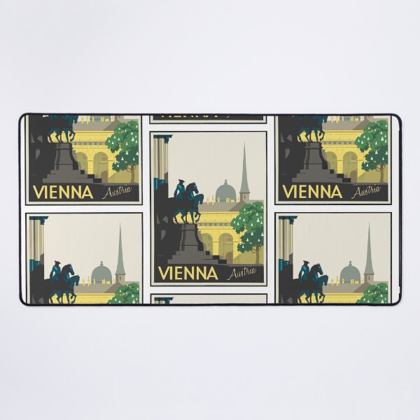 Aperçu de l'œuvre Vienne Autriche - Affiche de voyage vintage créée et vendue par MSBDesign.