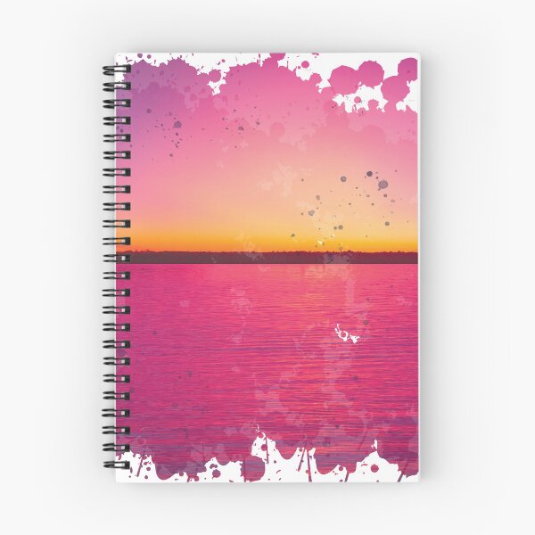 Item preview, Beach Pink Sunset - Watercolor Painting designed and sold by Unaiza Khalid.