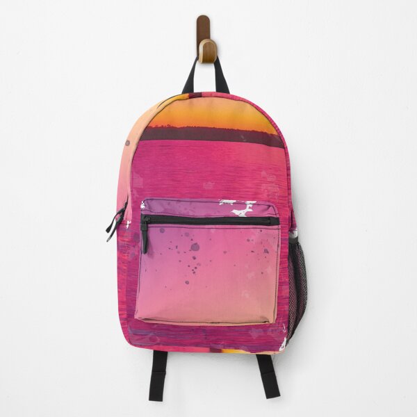 Item preview, Beach Pink Sunset - Watercolor Painting designed and sold by Unaiza Khalid.