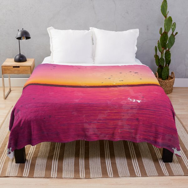 Item preview, Beach Pink Sunset - Watercolor Painting designed and sold by Unaiza Khalid.