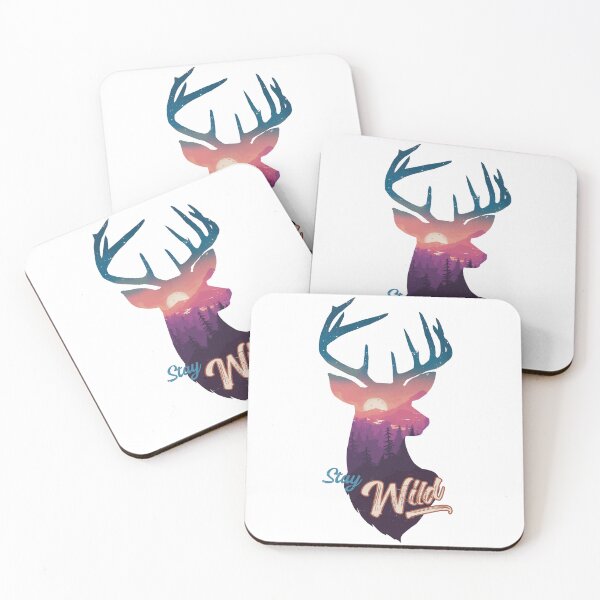 Item preview, Stay Wild Deer Sunset Night designed and sold by · GAMING SOUL ·.