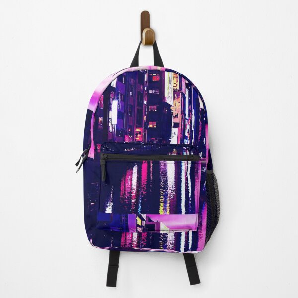 Item preview, Reflection of Japanese Cyberpunk River  designed and sold by vanyadesign.