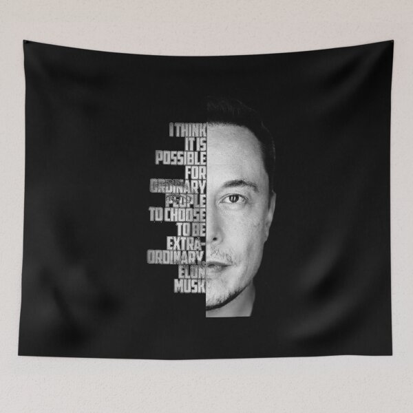 Item preview, Elon Musk - Motivational Quote designed and sold by PAFDesign.