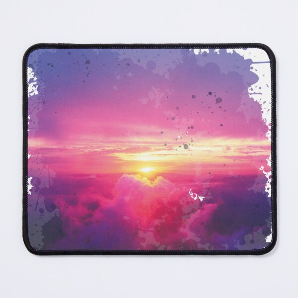 Item preview, Blue Clouds with Pink Sunset - Watercolor Painting designed and sold by Unaiza Khalid.