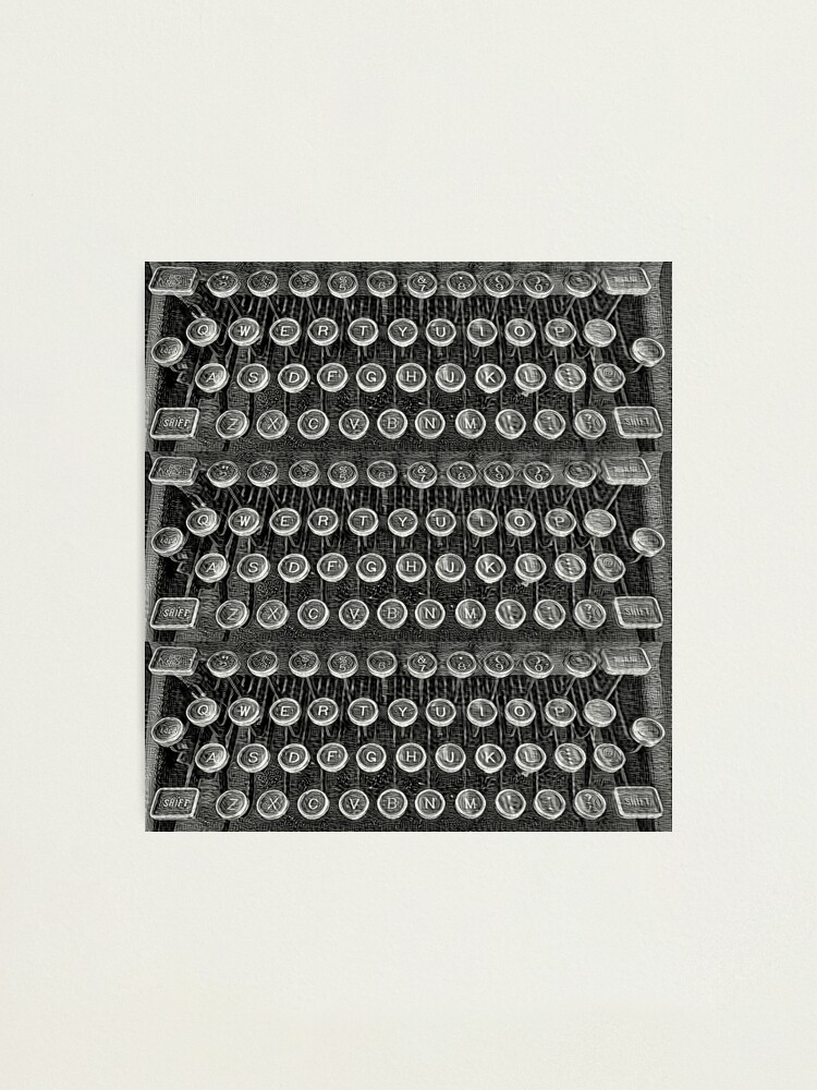 Alternate view of Typewriter Keys-Vintage Typewriter-Royal Typewriter-Writer Pearl S. Buck Photographic Print