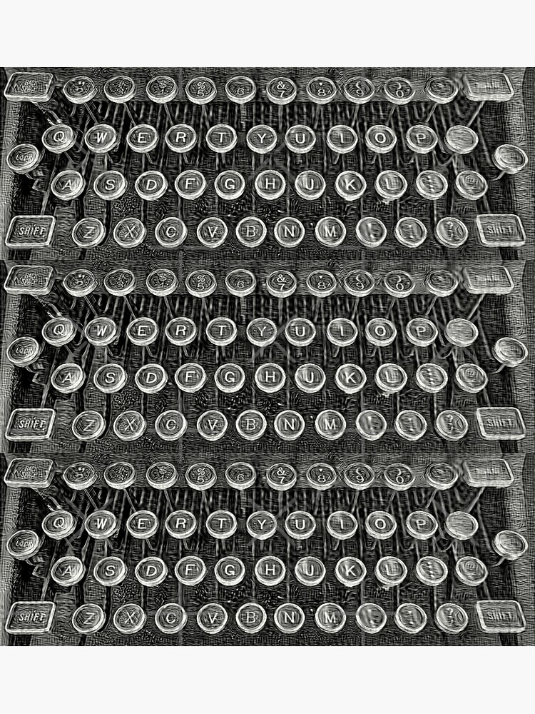 Thumbnail 3 of 3, Sticker,  Typewriter Keys-Vintage Typewriter-Royal Typewriter-Writer Pearl S. Buck designed and sold by Emily Gartner.