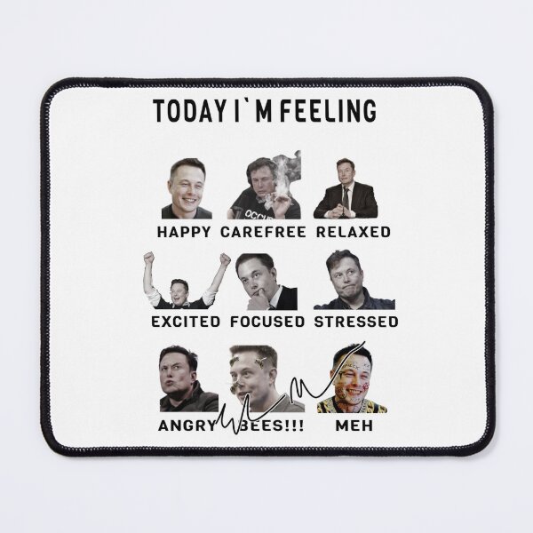 Item preview, Elon Musk - Funny Feelings designed and sold by PAFDesign.