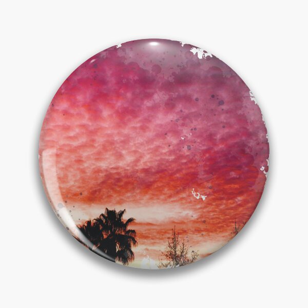 Item preview, Pink Orange Cloudy Sunset - Watercolor Painting designed and sold by Unaiza Khalid.