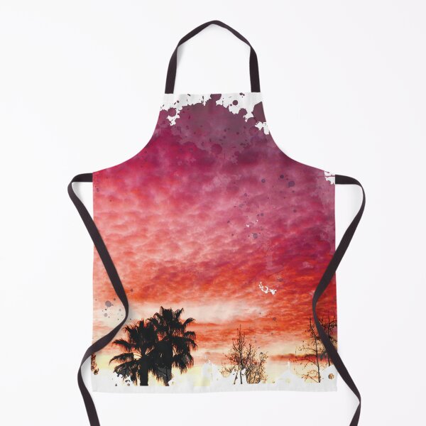 Item preview, Pink Orange Cloudy Sunset - Watercolor Painting designed and sold by Unaiza Khalid.