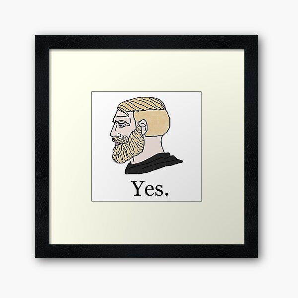 Yes Chad But Flipped | Art Board Print