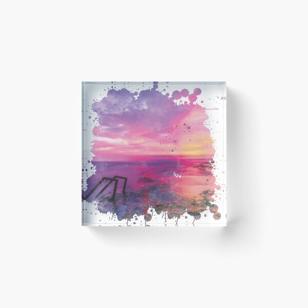 Item preview, Spain Sunset - Watercolor Painting designed and sold by Unaiza Khalid.