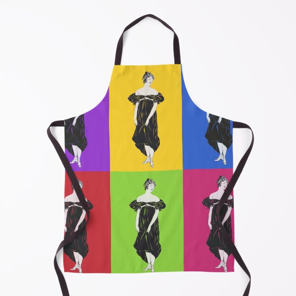 Item preview, Colorful flapper woman pop art from artworks by Edward Penfield designed and sold by see-the-fox.