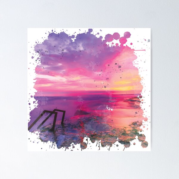 Item preview, Spain Sunset - Watercolor Painting designed and sold by Unaiza Khalid.