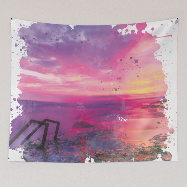 Item preview, Spain Sunset - Watercolor Painting designed and sold by Unaiza Khalid.