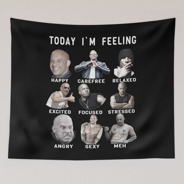 Item preview, Vin Diesel - Funny Feelings - Dominic Toretto designed and sold by PAFDesign.