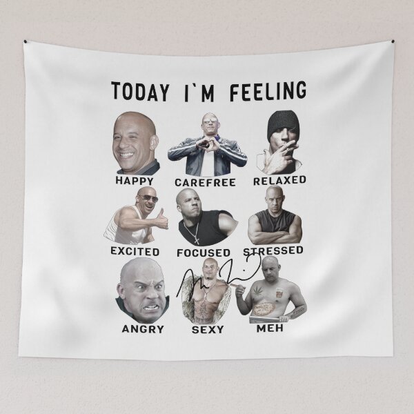 Item preview, Vin Diesel - Funny Feelings Dominic Toretto designed and sold by PAFDesign.