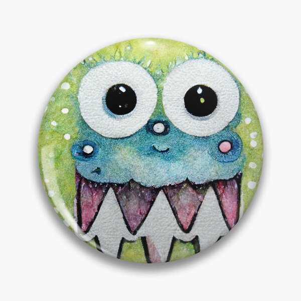Item preview, Cute Funny Watercolor Monster designed and sold by pixelista.