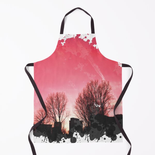 Item preview, Silhouette Trees Sunset - Watercolor Painting designed and sold by Unaiza Khalid.