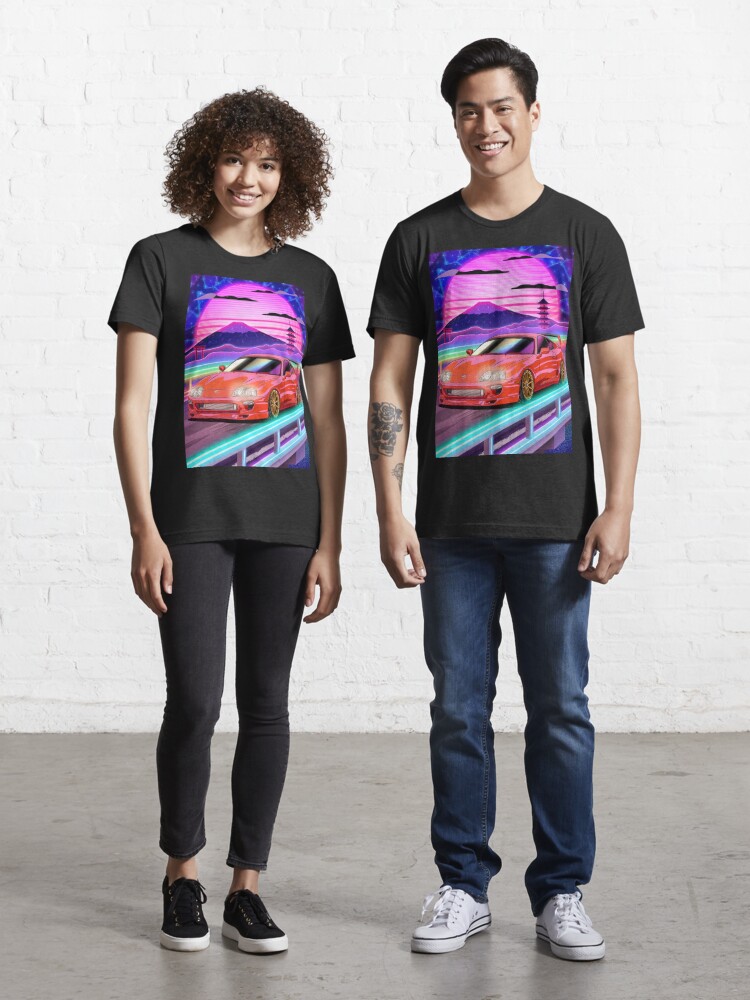 Toyota Supra MK4 Vaporwave Essential T-Shirt for Sale by Navin Guyvit