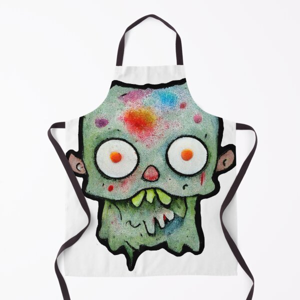 Item preview, Cute Funny Watercolor Zombie Monster designed and sold by pixelista.