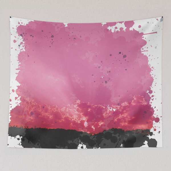 Item preview, Purple Sunset - Watercolor Painting designed and sold by Unaiza Khalid.