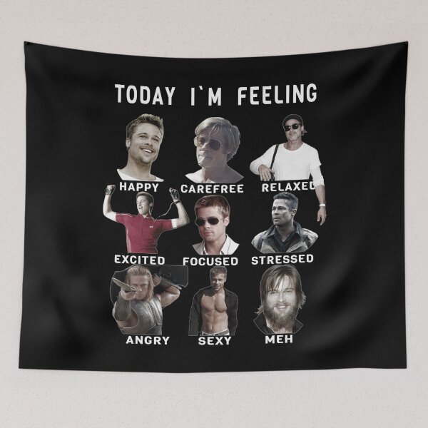Item preview, Brad Pitt - Funny Feelings designed and sold by PAFDesign.