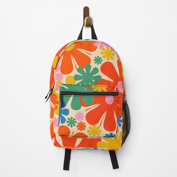 Item preview, Retro 60s 70s Aesthetic Colorful Floral Pattern designed and sold by kierkegaard.