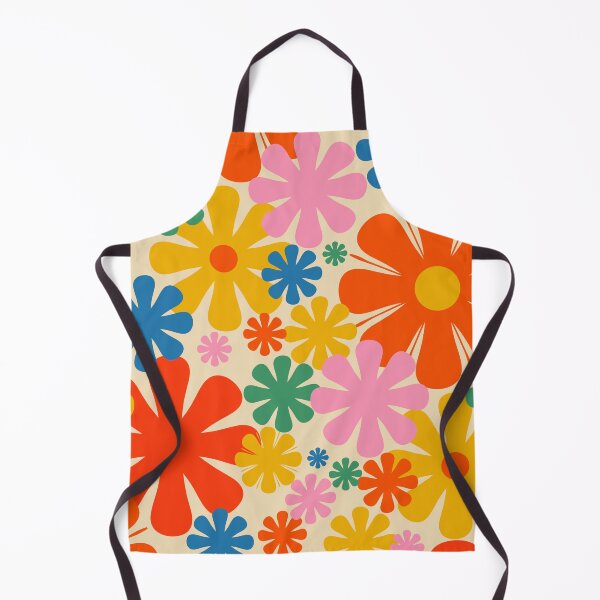 Item preview, Retro 60s 70s Aesthetic Colorful Floral Pattern designed and sold by kierkegaard.